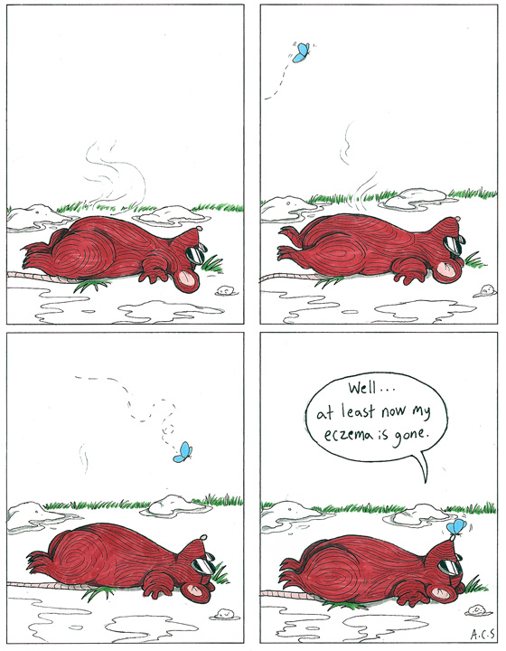 Always look on the bright (red) side of life.