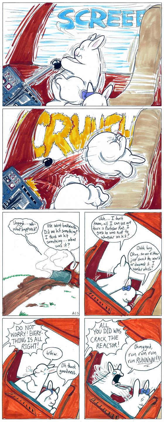 No, the sinister green gas is NOT leaking exhaust! No, the sinister green gas is NOT leaking exhaust!