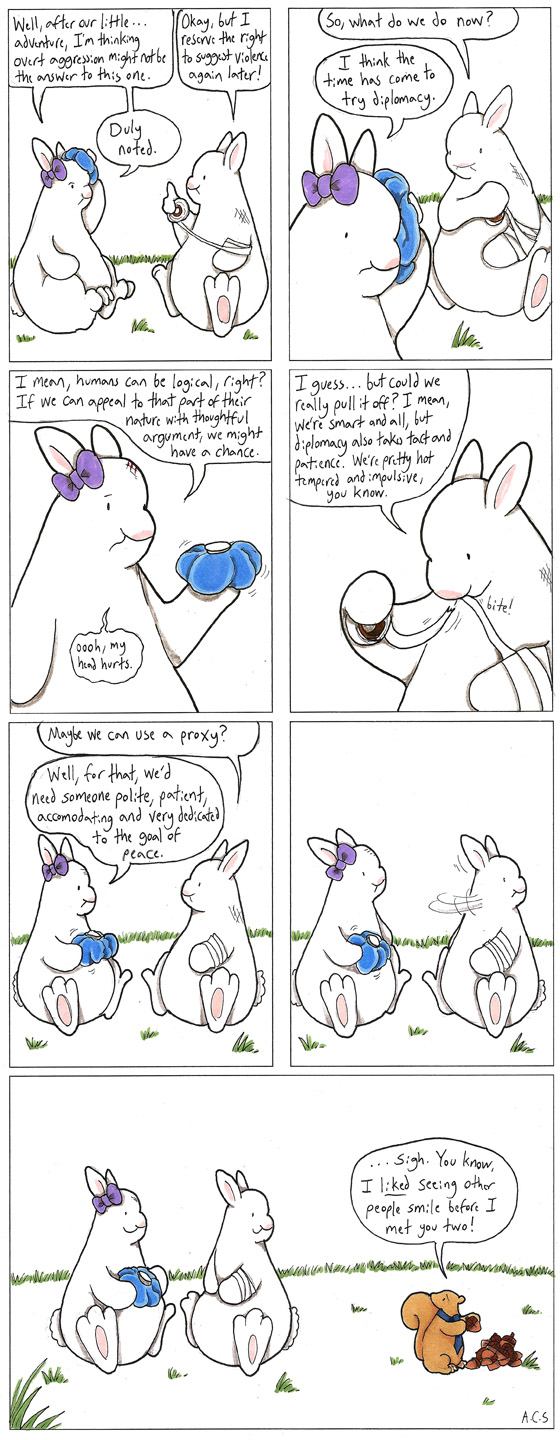 Our dispute mediator comes with a fluffy, curly tail!